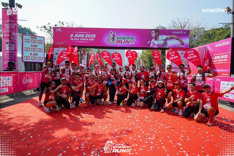 Race photo from Smartfren Run 2025 