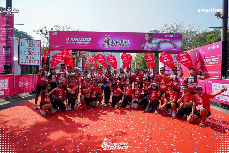 Race photo from Smartfren Run 2025 
