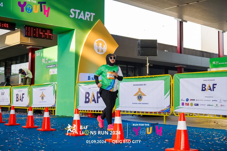 Race photo from BAF LIONS RUN 2024