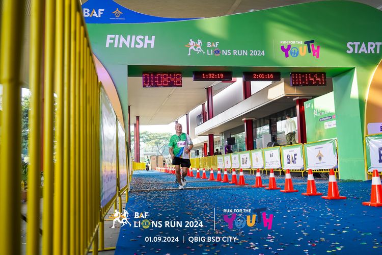Race photo from BAF LIONS RUN 2024