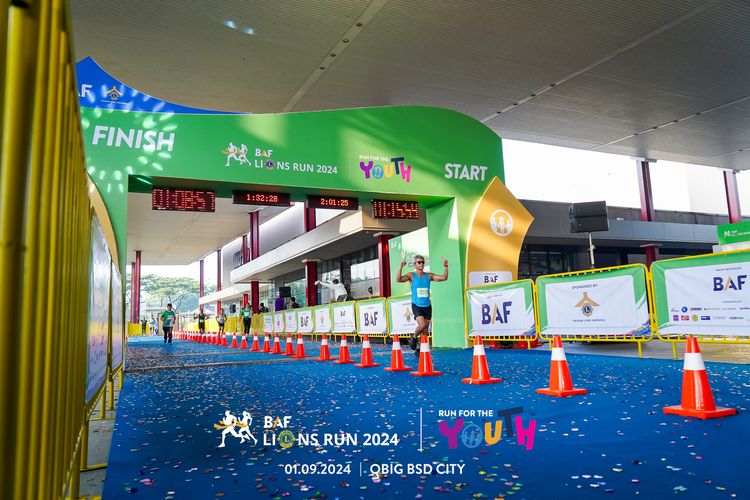 Race photo from BAF LIONS RUN 2024