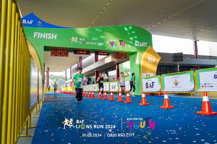 Race photo from BAF LIONS RUN 2024