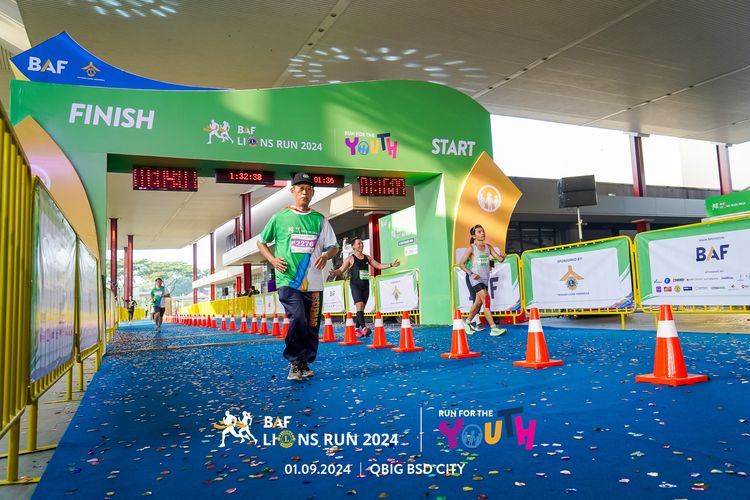 Race photo from BAF LIONS RUN 2024