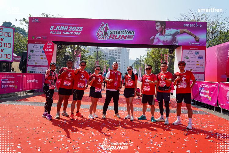 Race photo from Smartfren Run 2025 