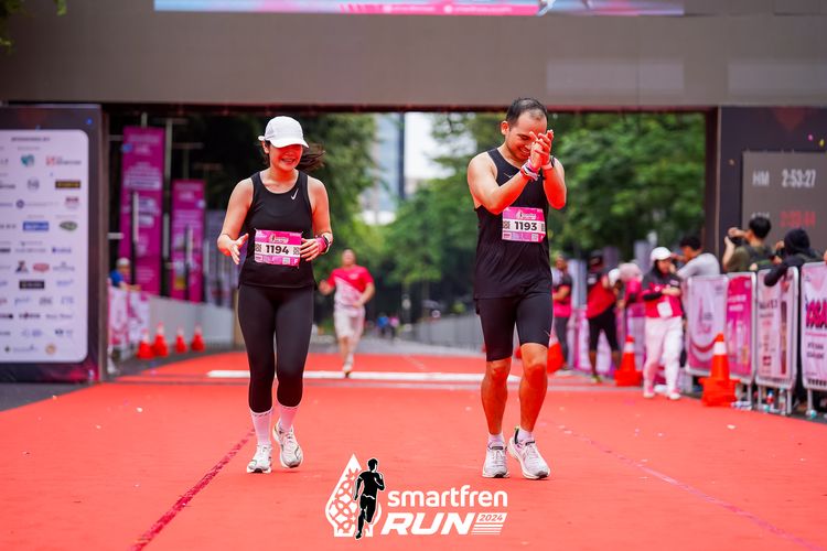 Race photo from Smartfren Run 2024