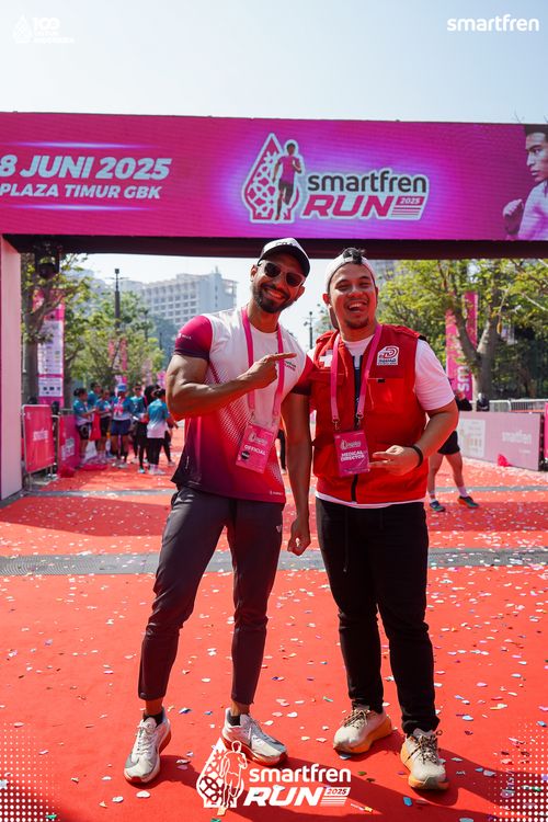 Race photo from Smartfren Run 2025 