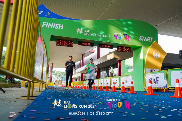 Race photo from BAF LIONS RUN 2024