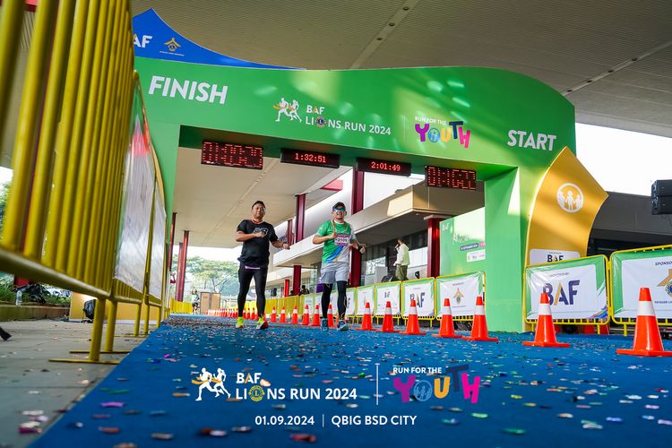 Race photo from BAF LIONS RUN 2024