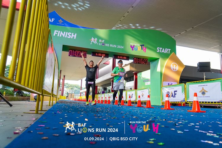 Race photo from BAF LIONS RUN 2024