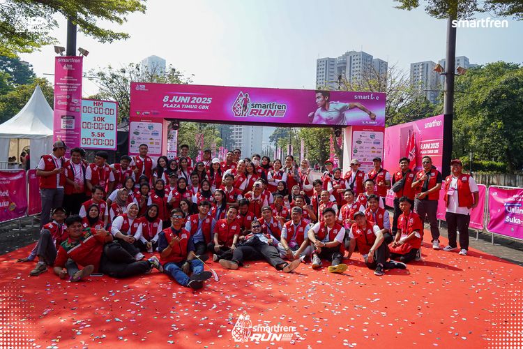 Race photo from Smartfren Run 2025 