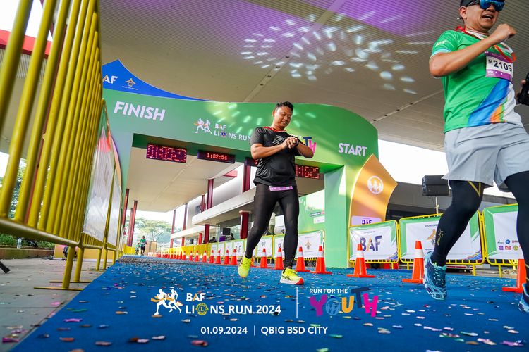 Race photo from BAF LIONS RUN 2024
