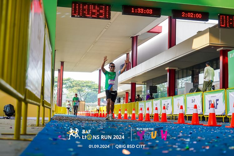 Race photo from BAF LIONS RUN 2024