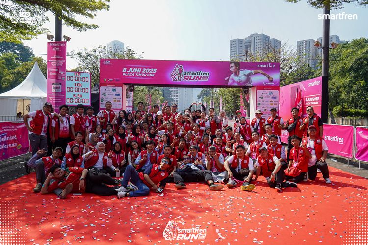 Race photo from Smartfren Run 2025 