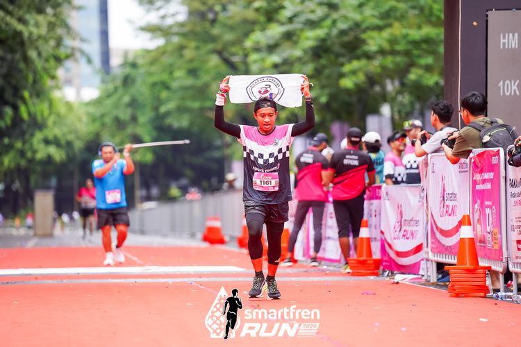 Race photo from Smartfren Run 2024