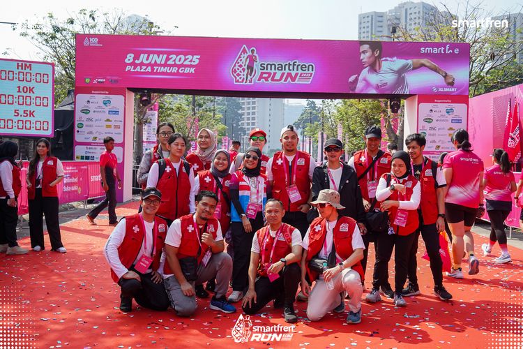 Race photo from Smartfren Run 2025 