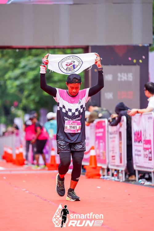 Race photo from Smartfren Run 2024