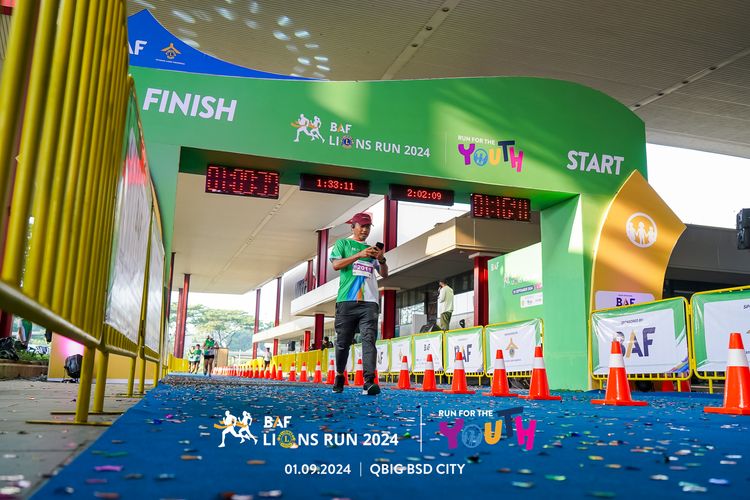 Race photo from BAF LIONS RUN 2024