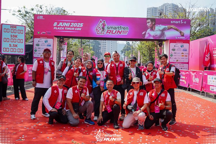 Race photo from Smartfren Run 2025 