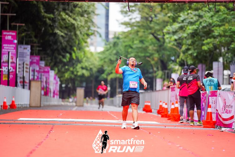Race photo from Smartfren Run 2024