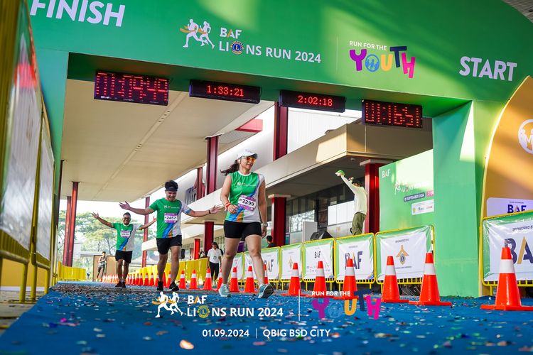 Race photo from BAF LIONS RUN 2024