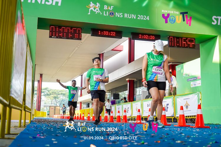 Race photo from BAF LIONS RUN 2024