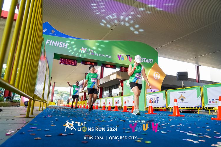 Race photo from BAF LIONS RUN 2024