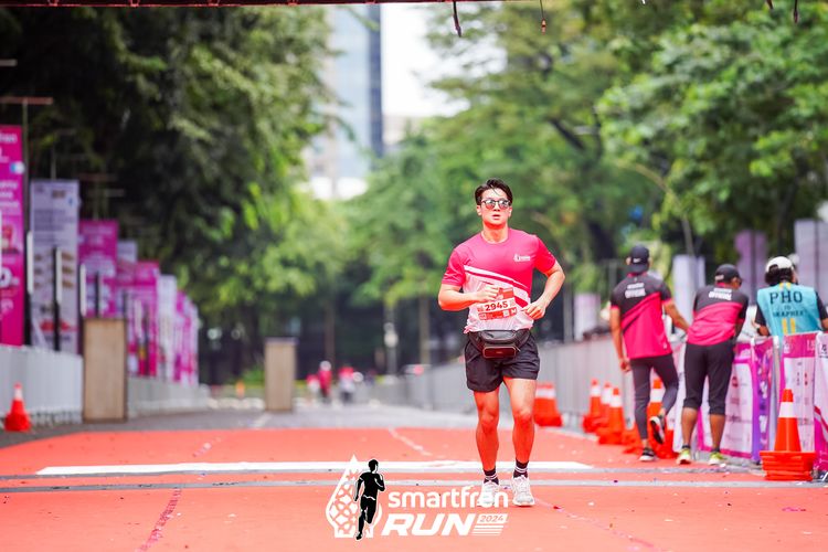Race photo from Smartfren Run 2024