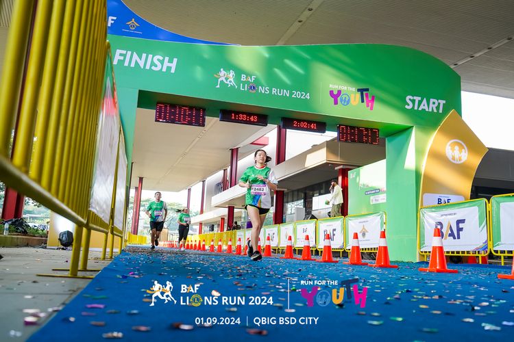 Race photo from BAF LIONS RUN 2024