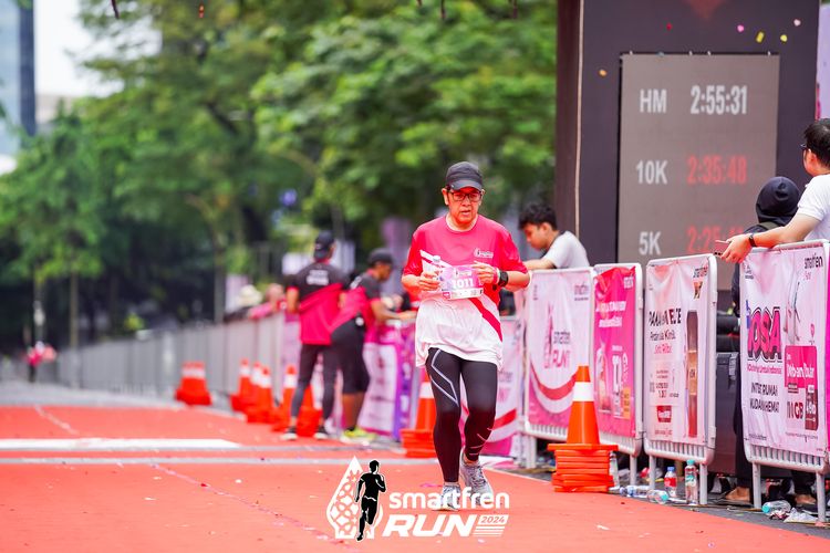 Race photo from Smartfren Run 2024