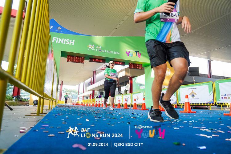 Race photo from BAF LIONS RUN 2024