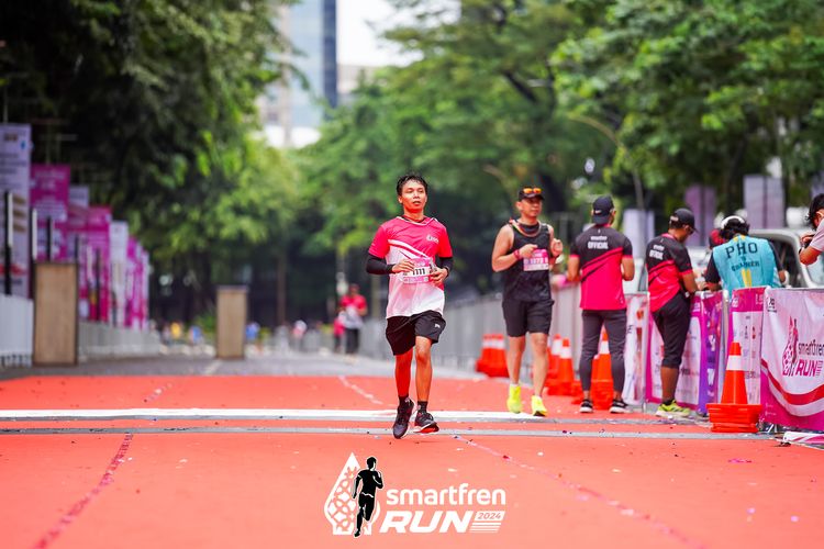 Race photo from Smartfren Run 2024