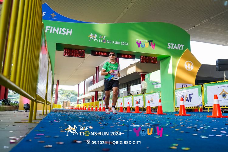 Race photo from BAF LIONS RUN 2024