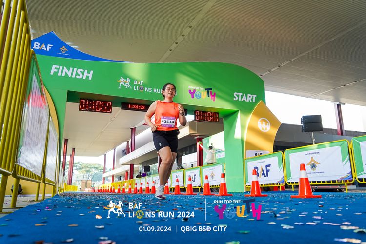 Race photo from BAF LIONS RUN 2024