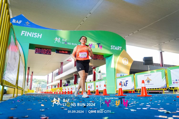 Race photo from BAF LIONS RUN 2024