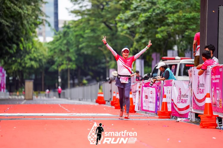 Race photo from Smartfren Run 2024