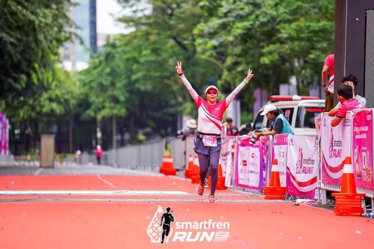 Race photo from Smartfren Run 2024
