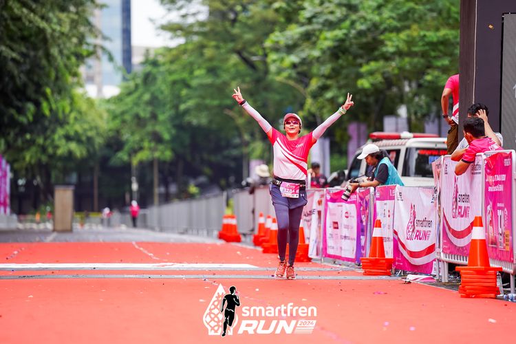 Race photo from Smartfren Run 2024