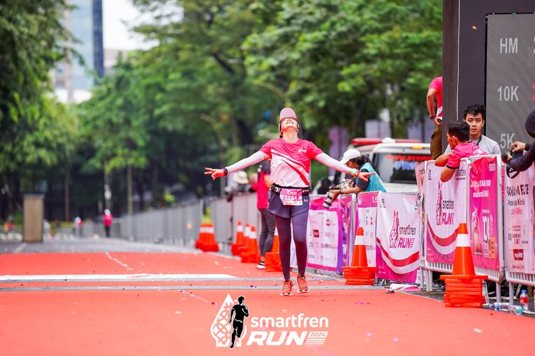 Race photo from Smartfren Run 2024