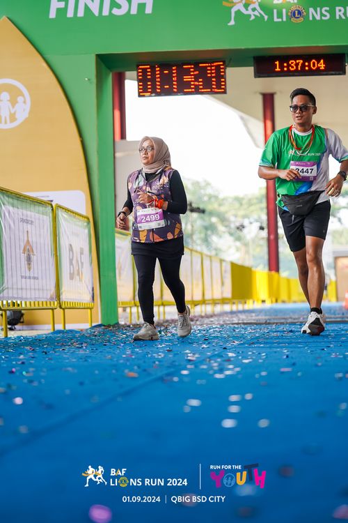 Race photo from BAF LIONS RUN 2024