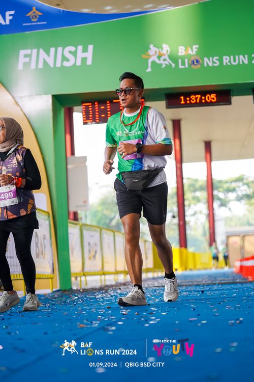 Race photo from BAF LIONS RUN 2024