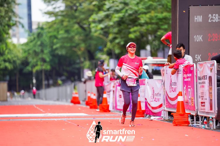 Race photo from Smartfren Run 2024