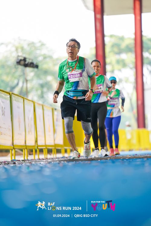 Race photo from BAF LIONS RUN 2024