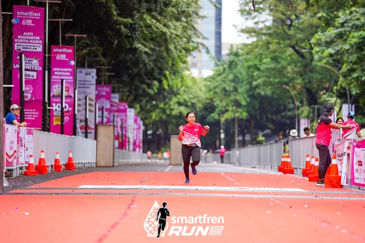 Race photo from Smartfren Run 2024