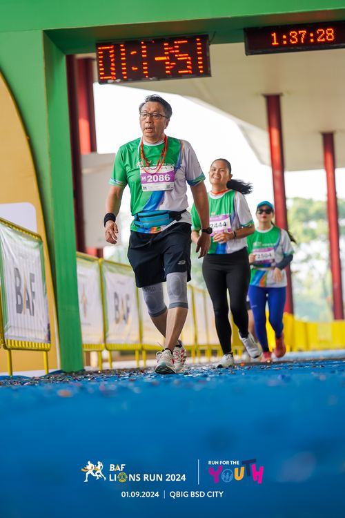 Race photo from BAF LIONS RUN 2024