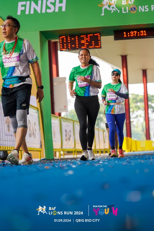 Race photo from BAF LIONS RUN 2024