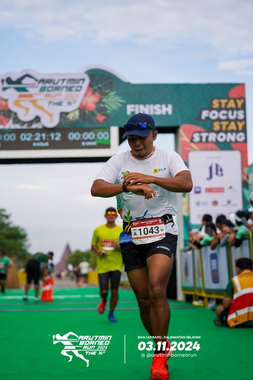 Race photo from Arutmin Borneo Run 2024