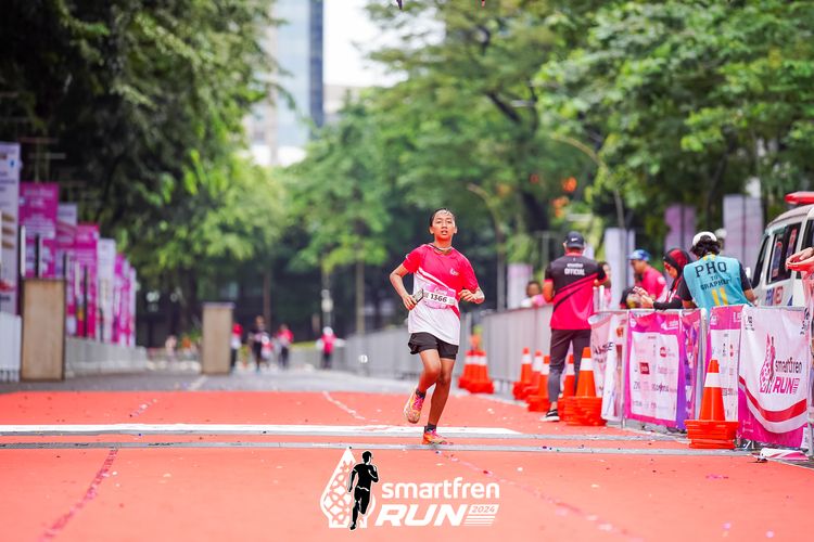 Race photo from Smartfren Run 2024