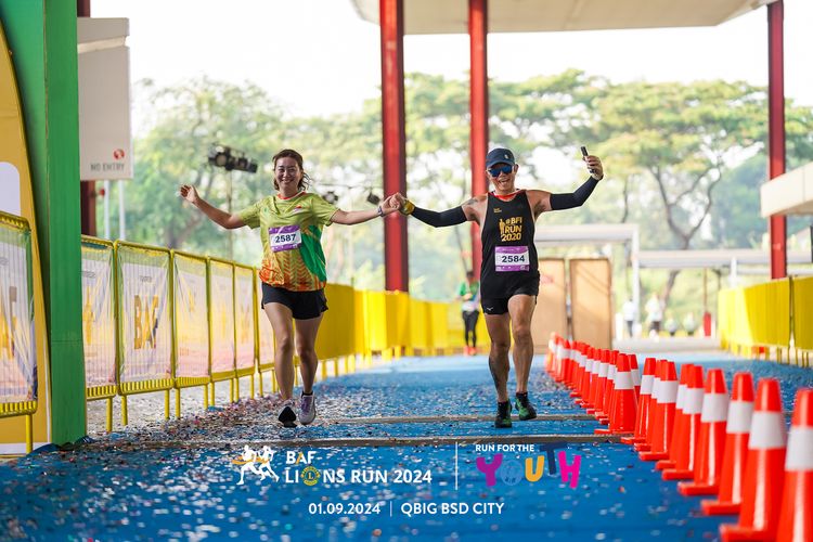 Race photo from BAF LIONS RUN 2024