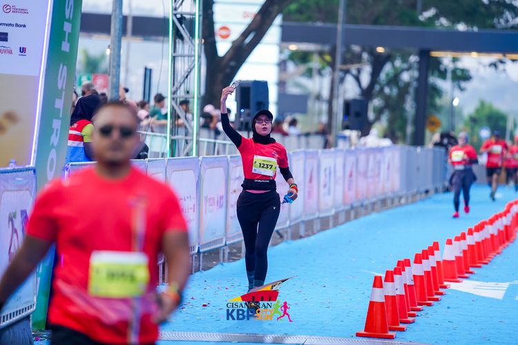 Race photo from CISANGKAN KBP CITY RUN 2025