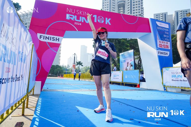 Race photo from Nu Skin Run 10K